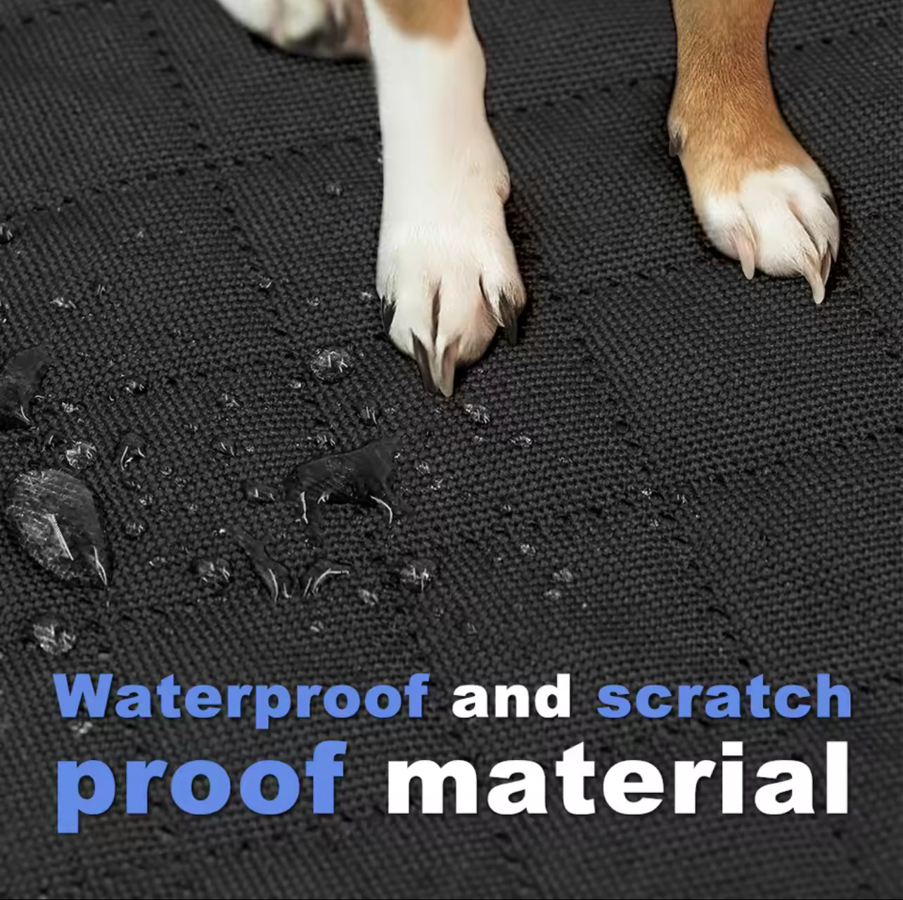 Back seat cover for dogs With hard bottom waterproof safety protector