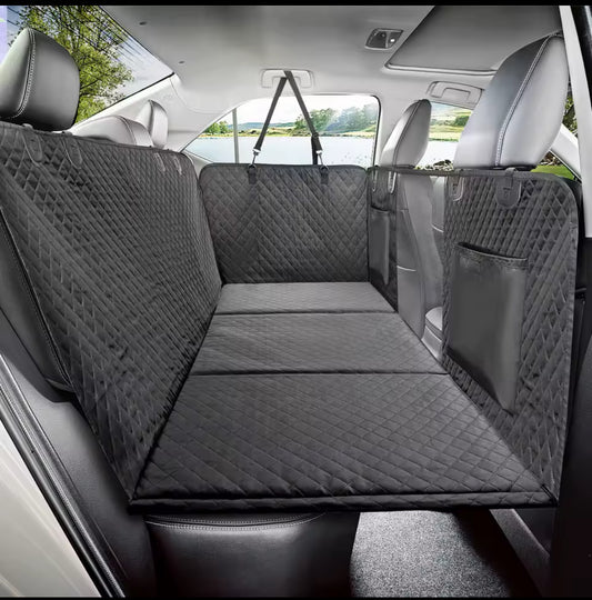 Back seat cover for dogs With hard bottom waterproof safety protector